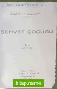 Şehvet Çocuğu (2-I-7)