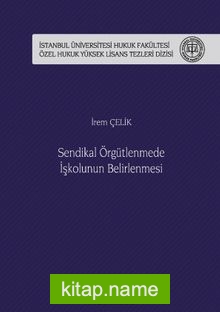 Sendikal Örgütlenmede İşkolunun Belirlenmesi İstanbul Üniversitesi Hukuk Fakültesi Özel Hukuk Yüksek Lisans Tezleri Dizisi No: 50