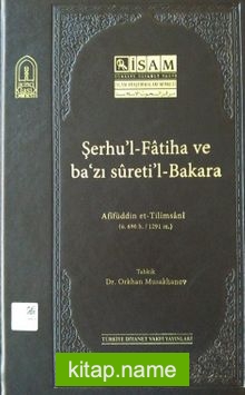 Şerhu’l-Fatiha ve Ba’zı Sureti’l-Bakara