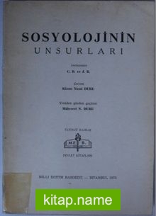 Sosyolojinin Unsurları (Kod:7-I-23)