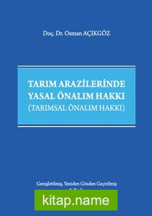 Tarım Arazilerinde Yasal Önalım Hakkı