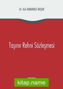 Taşınır Rehni Sözleşmesi