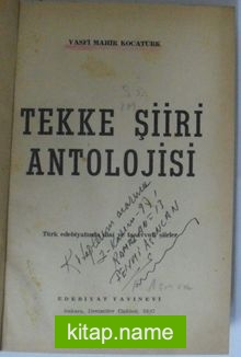 Tekke Şiiri Antolojisi Kod: 12-F-42