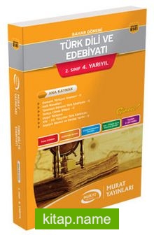 Türk Dili ve Edebiyatı 2. Sınıf 4. Yarıyıl